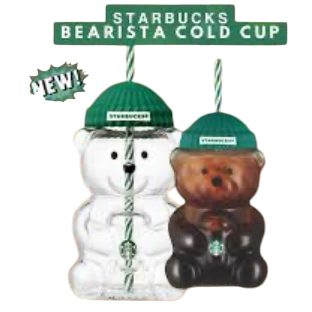 Starbucks Bearista Cold Cup Clear Glass